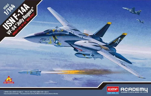 Miniatura 2 de Academy 120116 492626 1/144 USN F-14A Vf-84 Jolly Rogers, multicolor