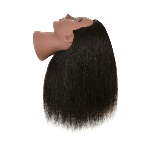 Miniatura 6 de RIHANNAHAIR - Cabello humano 100% real estilo afro, incluye cabeza de maniquí para peluquería: prácticas de estilismo, trenzado, rizado, estilizado