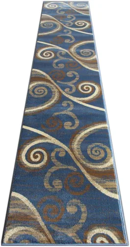 Miniatura 6 de Masada Rugs, Stephanie Collection - Alfombra de área moderna y contemporánea, 1100, turquesa, gris, blanco, negro (2 pies x 3 pies)