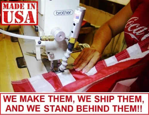 Miniatura 4 de US Flag Factory bandera estadounidense 2.5 x 4 pies (manga para mástil) bandera de nylon SolarMax para exteriores