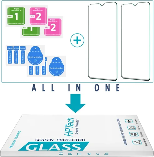 Miniatura 7 de Protector de pantalla para Samsung Galaxy A20, vidrio templado, fácil de instalar, sin burbujas, paquete de 2