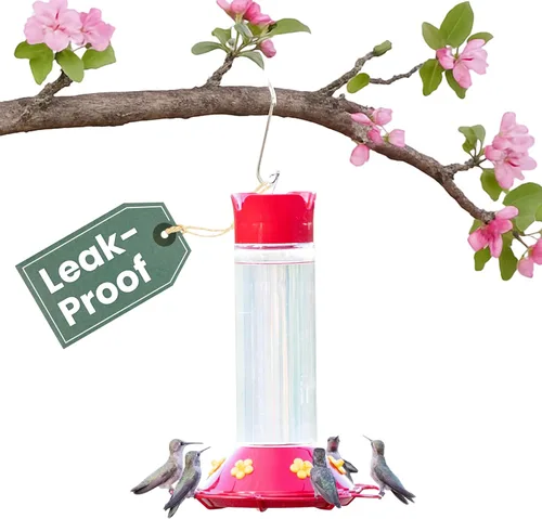 Perky-Pet 209B-1SR - Comederos de vidrio para colibríes para colgar en exteriores, capacidad de néctar de 30 onzas líquidas, comedero para pájaros
