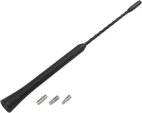 X AUTOHAUX 9" Antena de radio universal para coche AM FM Antena aérea flexible Antena de radio de 22 cm Booster de señal Mástil de techo de