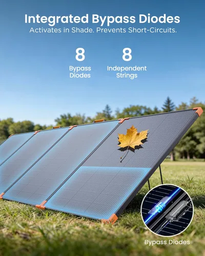 Miniatura 5 de ZOUPW Panel solar portátil de 350 W, tipo N 16BB 25% panel solar plegable de alta eficiencia para Jackery/EcoFlow Delta/Anker Solix C1000/Bluetooth
