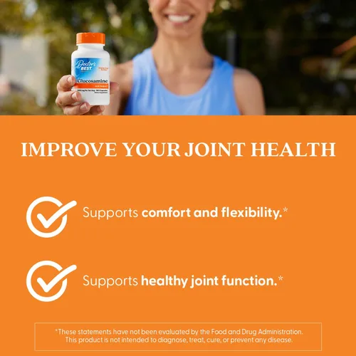 Miniatura 5 de Doctor's Best Suplemento de glucosamina para hombres y mujeres – Glucosamina 1500 mg por 2 cápsulas, apoyo para la salud de las articulaciones