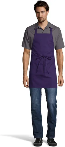 Miniatura 9 de Uncommon Threads Delantal unisex ajustable sin bolsillo para restaurante