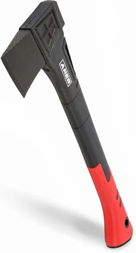 ARES 45005 – Hacha de corte de 18 pulgadas – Construcción ligera de mango de fibra de vidrio – Cabeza de hoja de acero de alto carbono – Jardinería,
