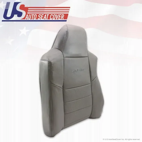 Miniatura 2 de 2002-2007 para Ford F-250 Diesel 4X4 Driver Bottom & Back Fundas de asiento de cuero gris