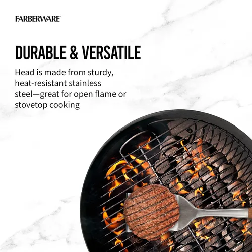 Miniatura 5 de Farberware Barbacoa - Volteador de madera de acacia, 16.25 pulgadas, madera de acacia