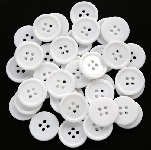 Miniatura 23 de GANSSIA Botones de 1 pulgada (25mm) redondos de 4 agujeros para costura, botón de color beige de respaldo plano, para manualidades DIY, paquete