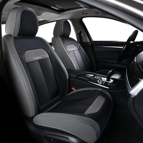 Miniatura 18 de FLORICH Fundas de asiento delantero, 2 piezas, fundas de asiento para automóviles, fundas de asiento universales de cuero de lujo, accesorios
