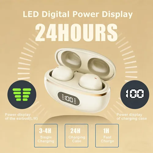 Miniatura 6 de Xmenha Mini auriculares invisibles extra pequeños inalámbricos Bluetooth pequeños auriculares invisibles para dormir auriculares pequeños micro