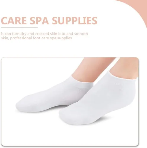 Miniatura 3 de FRCOLOR 2 pares de calcetines hidratantes exfoliantes para mujer, calcetines para botines, calcetines de niña, cubiertas de protección de pies