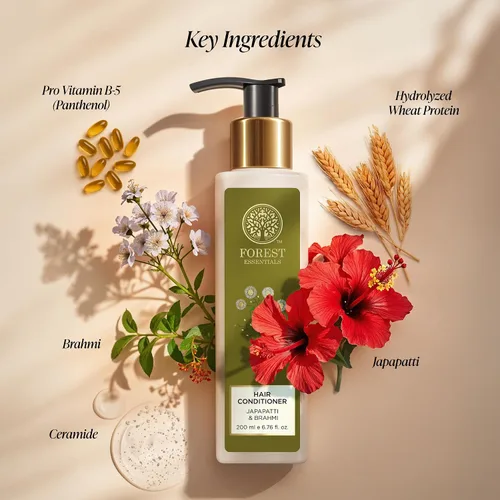 Miniatura 4 de Forest Essentials Acondicionador Capilar, Japapatti y Brahmi, 6.8 fl oz