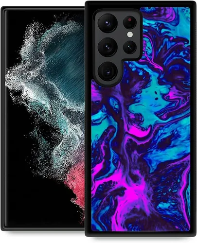 Miniatura 23 de ZHEGAILIAN Funda compatible con Samsung Galaxy S22 Ultra, antideslizante, de poliuretano termoplástico suave, a prueba de golpes, compatible