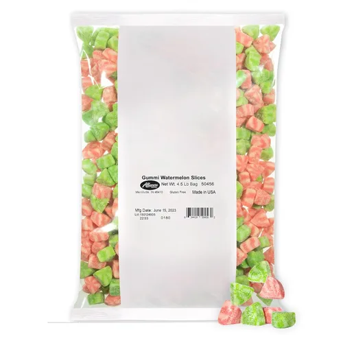 Albanese World's Best Gummi - Rodajas de sandía (4.5 libras), bolsa de caramelos