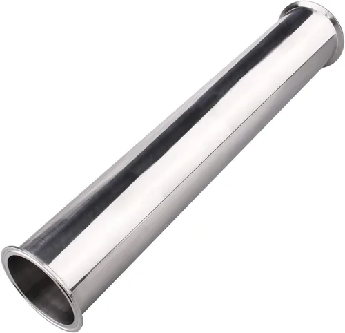 Miniatura 7 de DERNORD Tubo de carrete sanitario con extremos de abrazadera, tubo redondo sin costuras de acero inoxidable 304 con brida de virola de triple