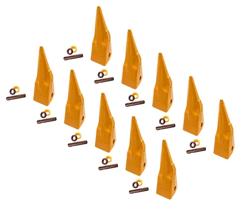 Miniatura 14 de Dientes de roca afilados individuales del cubo del excavador con alfileres, 1U3352TL, se adapta a adaptadores de la serie J350 (9)