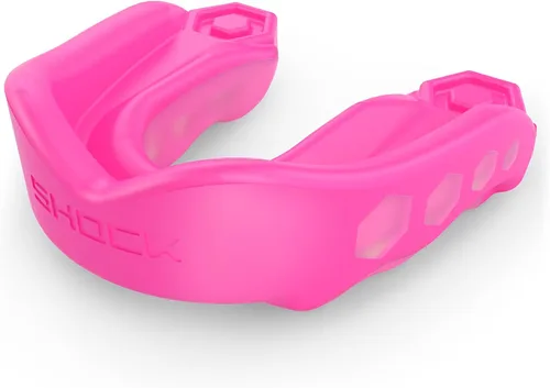 Miniatura 23 de Shock Doctor Gel Max - Protector bucal, protección resistente y ajuste personalizado, juvenil, frambuesa azul