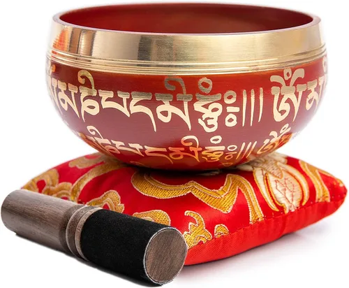 Miniatura 4 de Juego de cuencos tibetanos cantadores - Fácil de tocar para principiantes - Auténtico y elaborado a mano para meditación de atención plena, sonido