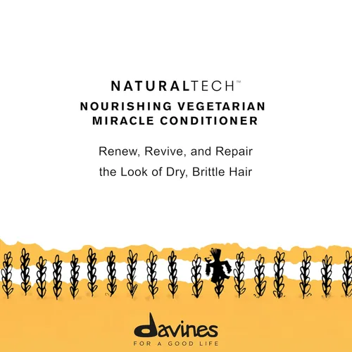 Miniatura 2 de Davines Naturaltech NUTRISTANTE Acondicionador milagroso vegetariano, hidrata e hidrata el cabello quebradizo y no estructurado, añade suavidad