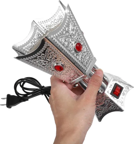 Miniatura 3 de MAGICLULU Quemador de incienso eléctrico para aromaterapia en el hogar, quemador de mesa con cuerpo de metal compacto, 6.69 x 4.52 x 4.52 pulgadas