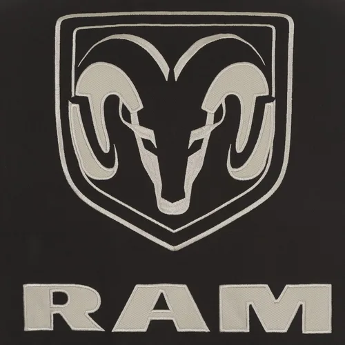 Miniatura 6 de JH DESIGN GROUP Chaqueta Dodge RAM para hombre, un abrigo de sarga clásico bordado
