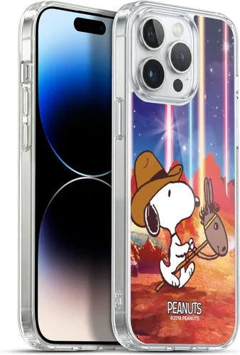 Miniatura 89 de Head Case Designs Funda de gel con licencia oficial de Peanuts Nebula Cactus Needles Snoopy Space Cowboy [protección de grado militar] compatible