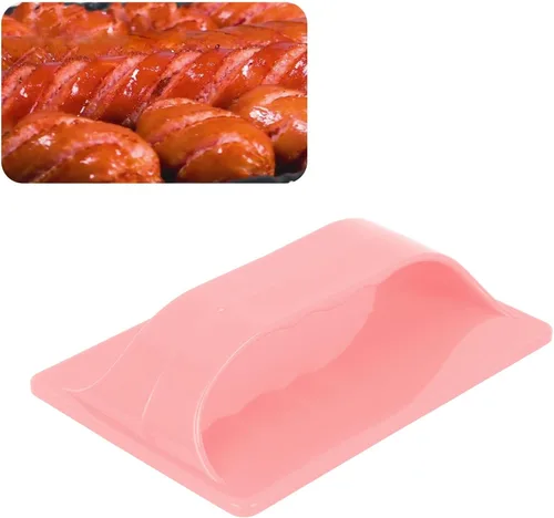 Miniatura 10 de Pssopp Cortador manual de perritos calientes, fácil y rápido de usar, herramienta de corte de perritos calientes de mano, herramienta de corte