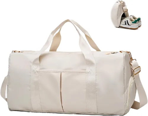 Bolsa de gimnasio para mujer con separación para húmedo y seco, almacenamiento de zapatos, bolsa de viaje impermeable para gimnasio, natación, yoga,