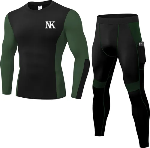 Miniatura 6 de 1 pieza de compresión para hombre, camiseta deportiva de manga larga, camiseta de entrenamiento personalizada con logotipo personalizado