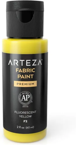 Miniatura 24 de ARTEZA Pintura para tela, juego de 60, pintura 3D permanente, pintura permanente para decorar camisetas, cerámica, textiles y vidrio metálico