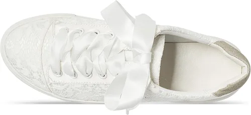 Miniatura 7 de JIAJIA 8834A Zapatos de boda Zapatillas de novia Pisos Zapatos de tenis de novia Zapatillas de deporte de encaje - Personalización personalizada