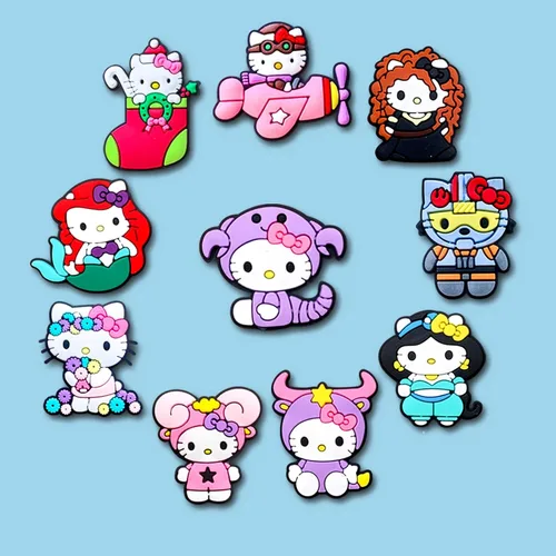 Miniatura 5 de 35 50 dijes de decoración de zapatos de dibujos animados para zuecos, accesorios de dibujos animados para adolescentes, niños y niñas, recuerdos