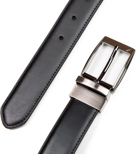 Miniatura 4 de Nautica Men's Casual Padded Leather Belt with Signature Ornament