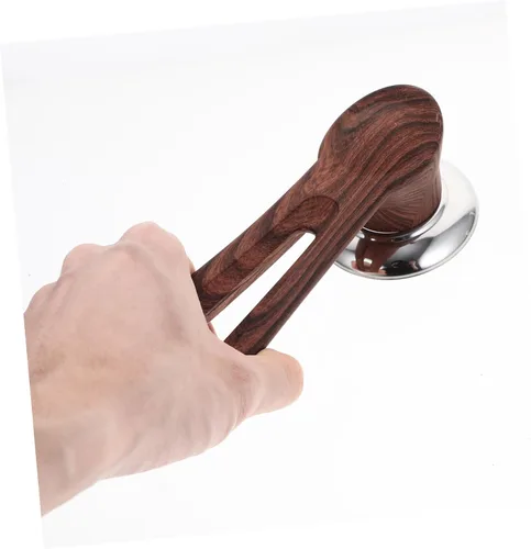 Miniatura 9 de SHOWERORO Mango universal de repuesto para tapa de olla con acabado de grano de madera, agarre ergonómico que se adapta a varios accesorios
