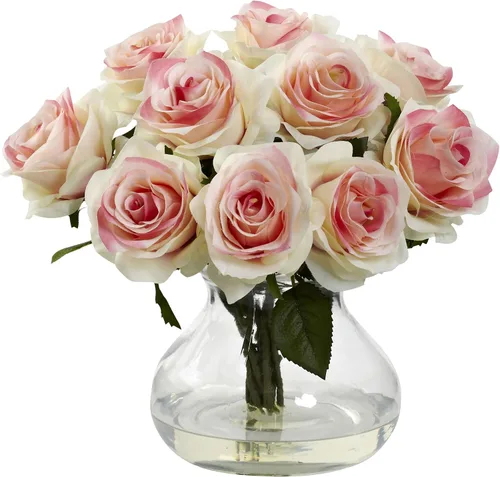 Miniatura 8 de Flor de seda casi natural de las rosas.