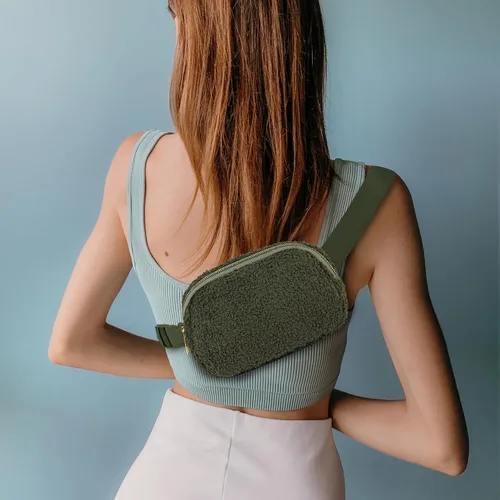 Miniatura 87 de Riñonera cruzada para mujeres y hombres, bolsa para cinturón para senderismo con correa ajustable, riñonera para correr, entrenamiento, deportes