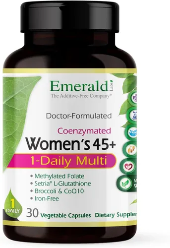 Miniatura 9 de EMERALD LABS Multivitamínico 1-Diario para Mujeres 45+ - Multivitamínico Completo para Apoyo Integral, Salud Ósea y Cardíaca* - Diseñado