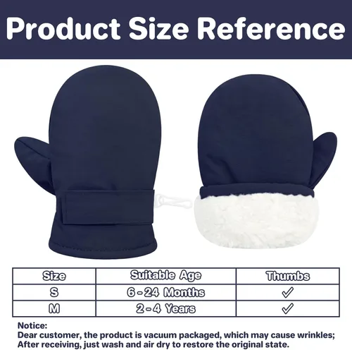 Miniatura 46 de QikQik Guantes de invierno impermeables para niños pequeños - Guantes de nieve para bebés