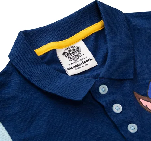 Miniatura 3 de Paw Patrol Camiseta polo de manga corta para niños Chase, Marshall and Rubble