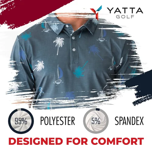 Miniatura 5 de YATTA Golf Polo de golf de rendimiento destacado - Hombre