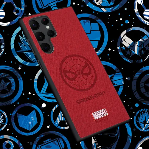 Miniatura 7 de Funda para Galaxy S22 Ultra 5G, con personaje de superhéroe para Samsung Galaxy S22 Ultra, funda de piel roja