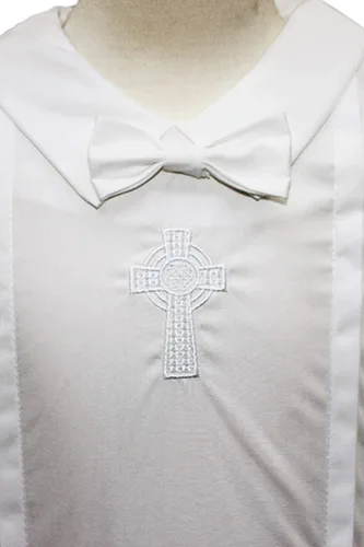 Miniatura 3 de Trajes de bautismo para niños, Traje de bautizo para bebé, Ropa de mameluco de algodón bautismal - Ropa de Bautizo para Niño Bebe