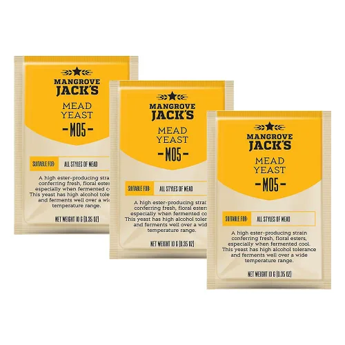 Miniatura 4 de 3X Mangrove Jack's Craft Series Mead Levadura M05 (0.35 oz)