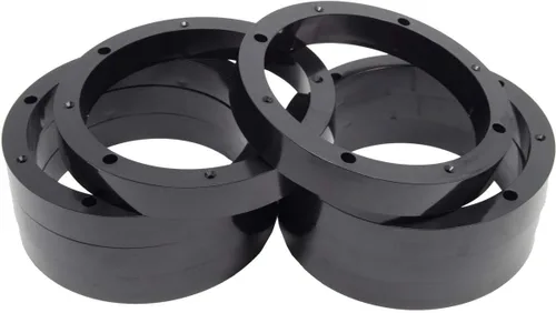 Miniatura 5 de 2 pares de anillos espaciadores de altavoz de plástico de 6.5" - Adaptador de montaje de instalación personalizada de rango medio para subwoofer
