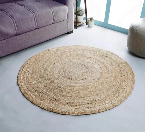 Miniatura 21 de Hausattire Alfombra Trenzada Bohemia de 2'x3' - Multicolor, Alfombras Pequeñas de Yute y Algodón Estilo Granja para Entrada, Sala
