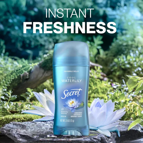 Miniatura 6 de Secret Desodorante antiperspirante fresco para mujer, 72 horas de protección transpirable contra el sudor y el olor, frescura instantánea y suave