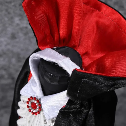 Miniatura 7 de Decoración de cubierta de botella de vino de Halloween – Drácula y vampiro para vino de regalo