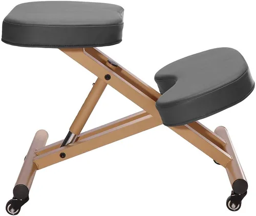 Miniatura 4 de Modern Home Silla ergonómica con ruedas de postura arrodillada - camello/negro